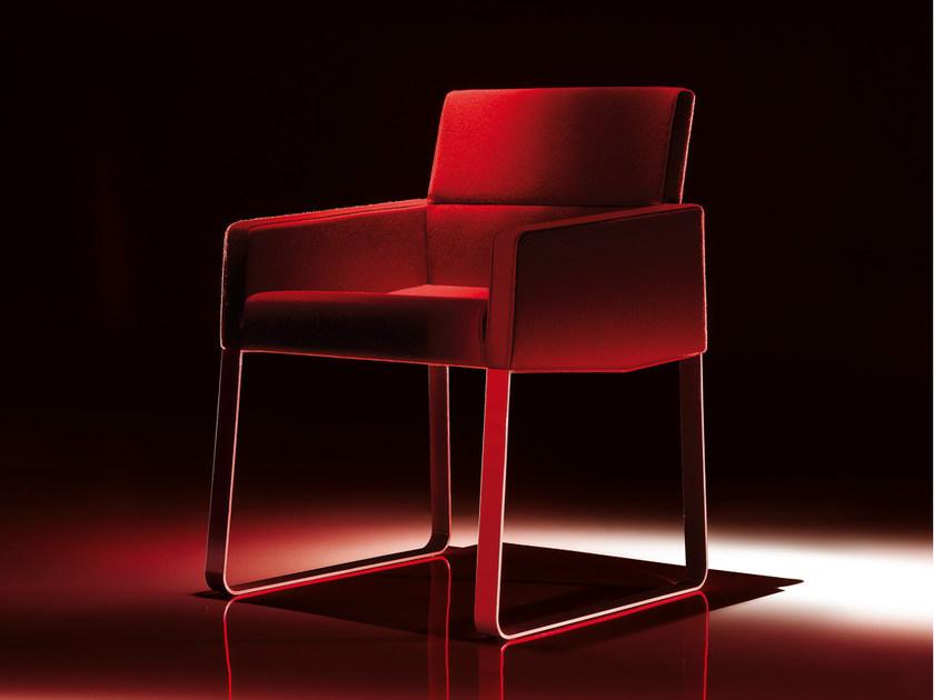 Billiani Стул с обивкой из ткани с подлокотниками Inka steel sun-id-1370106 - Вид №1