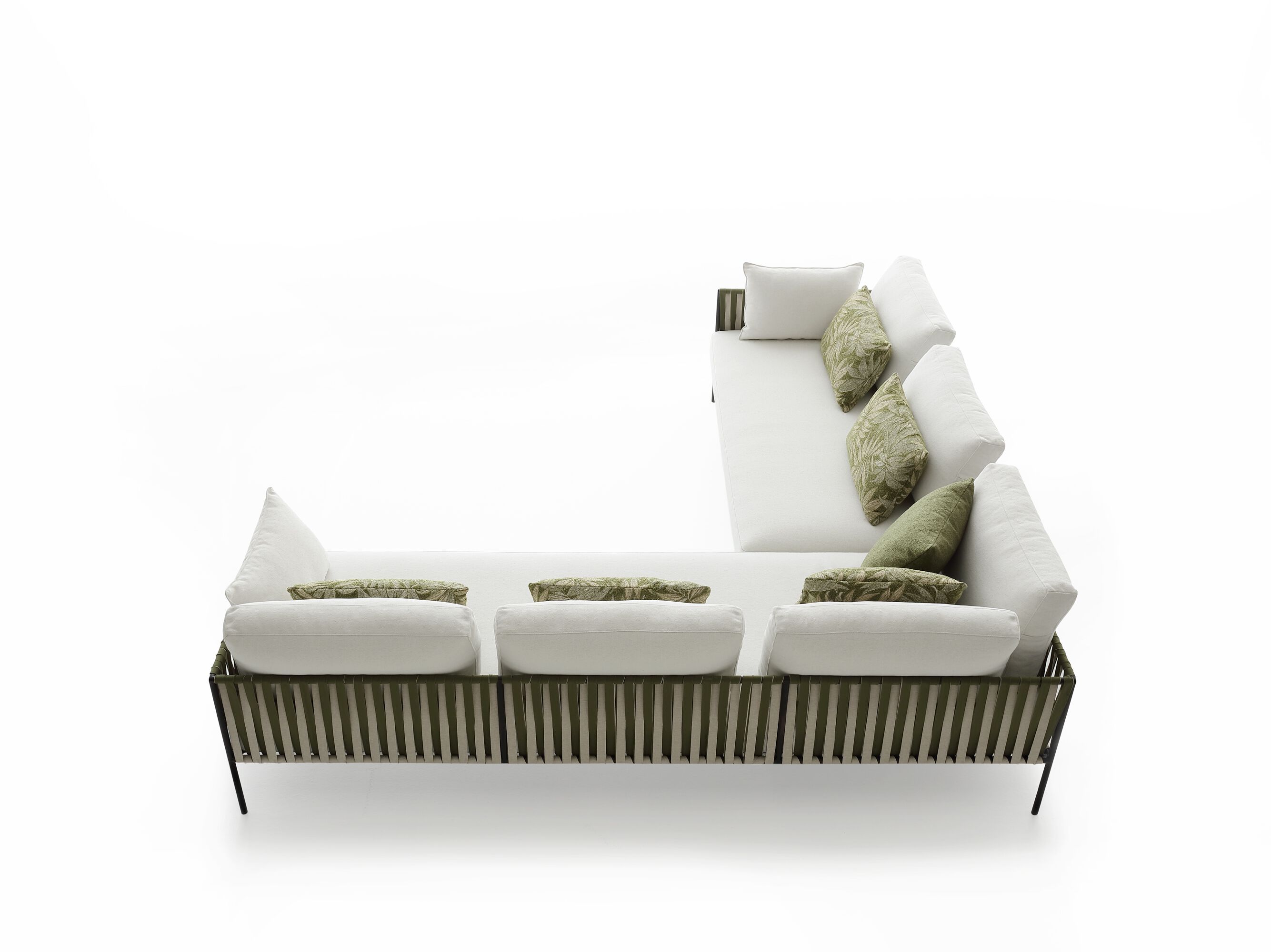 Тканевый модульный садовый диван Nodo Italia Zip ARCH-00081290 - Вид №7