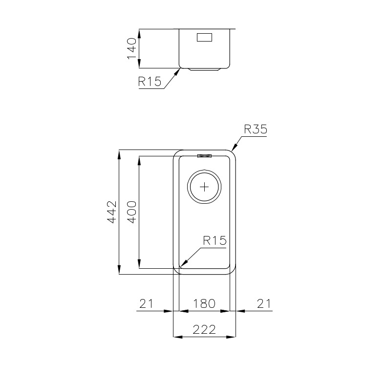 2151850 Мойка KE - R15 2151 850 Fosterspa  - Вид №1
