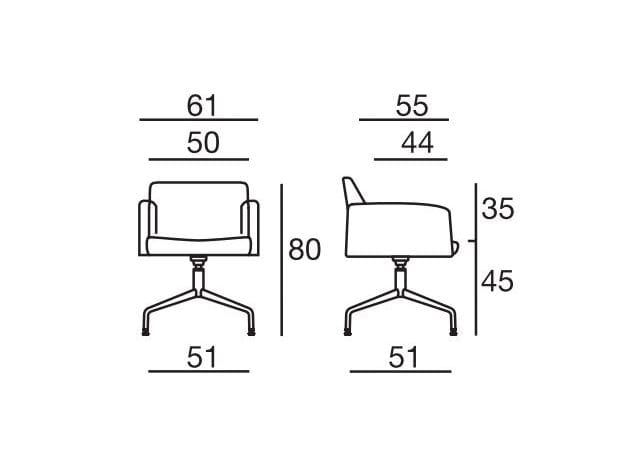 Тканевое кресло с подлокотниками Sesta Ada 3 ARCH-00147566 - Вид №2