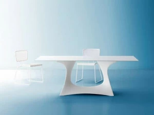 Roberti Прямоугольный садовый стол из стали Coral reef