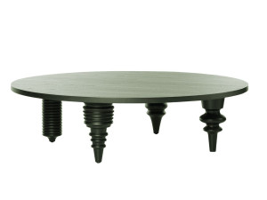 Круглый журнальный столик из ясеня для гостиной