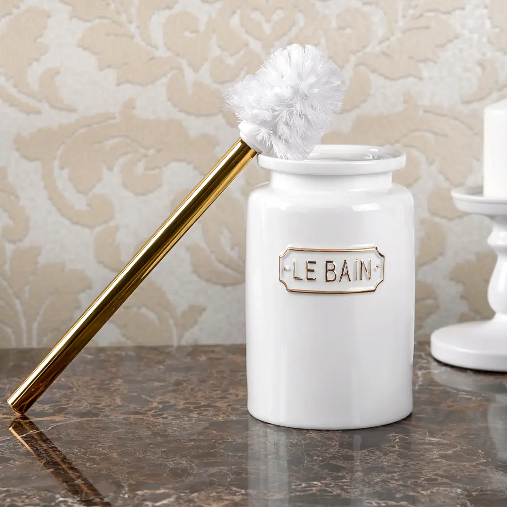 Ёршик для унитаза Wess Le Bain Blanc цвет золотой STLM-2011252 - Вид №4