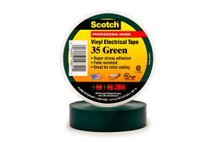 15541682 Изоляционная лента высшего класса Scotch 35 зеленая 19мм х 20м х 0,18мм 7000031669 3М