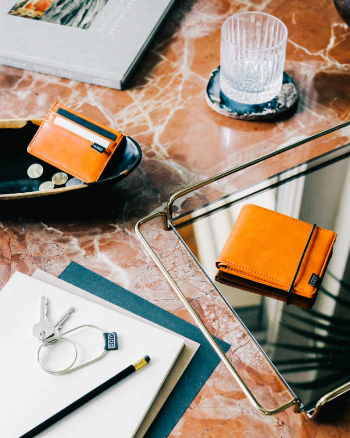 DYHONCWBR Кошелек для кредитных карт honom, коричневый Doiy  - Вид №1