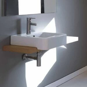 41484 Полувстраиваемая раковина консольная 50 см белая Esedra Guadra