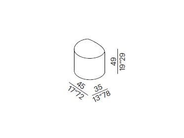 Модульная ткань пуф Meridiani BACO ARCH-00026153 - Вид №1