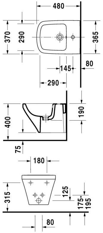 Биде подвесное Durastyle Duravit sun-id-1472950 - Вид №2