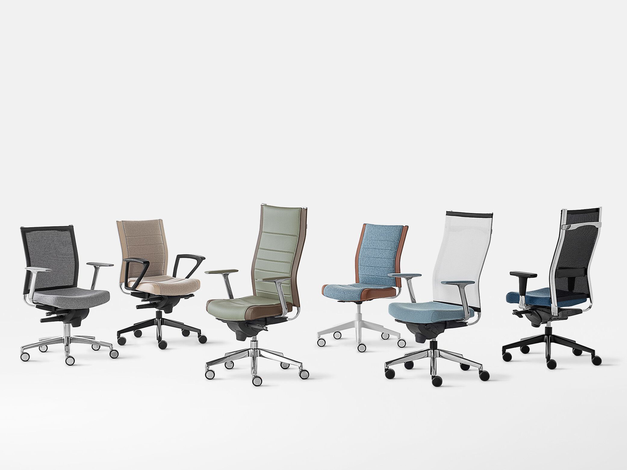 Кожаное офисное кресло с подголовником Kastel Kosmo ARCH-00124995 - Вид №1