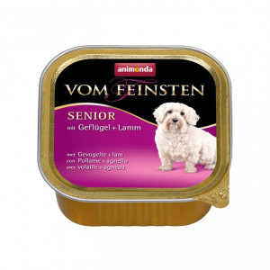 ПР0004593 Корм для собак VOM FEINSTEN SENIOR с мясом домашней птицы и ягненком для собак старше 7 лет конс. 150гр Animonda