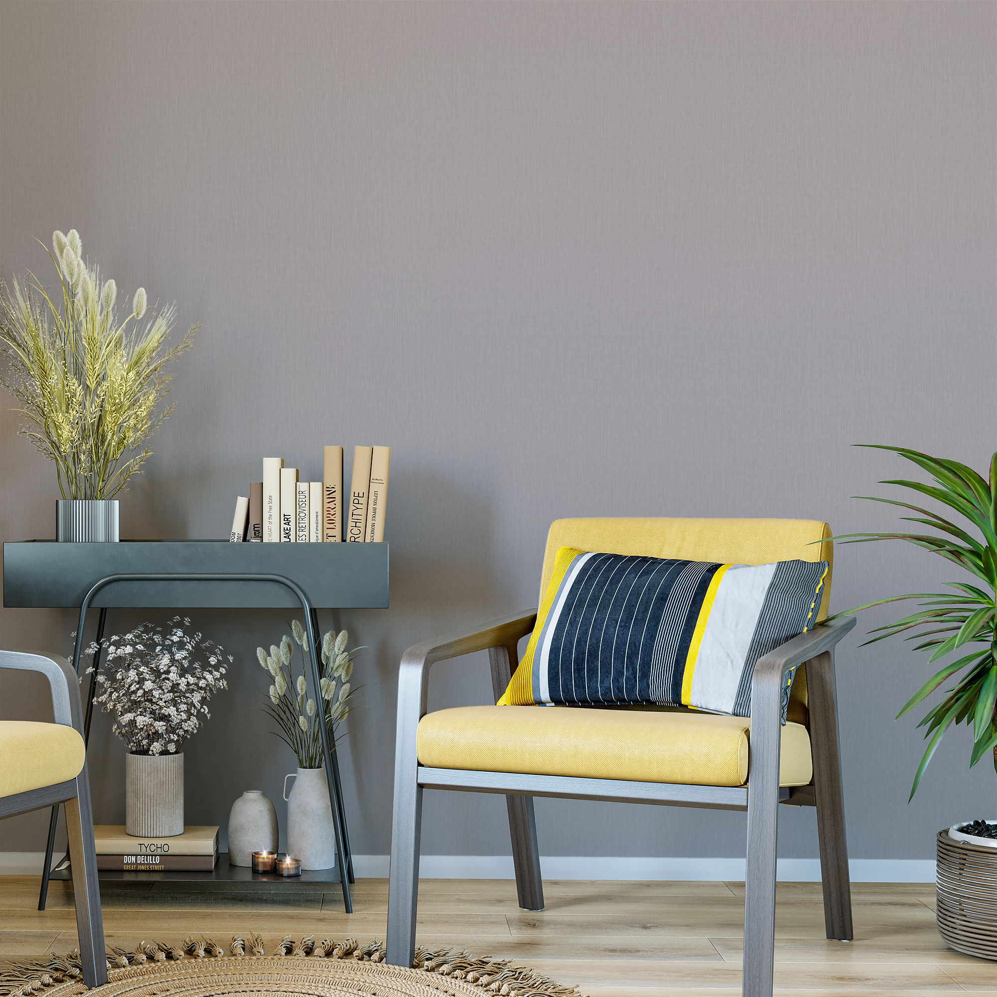 Флизелиновые обои Polynesia коричневые структурные 1.06 м 85633433 ПАЛИТРА STLM-0064745 - Вид №2