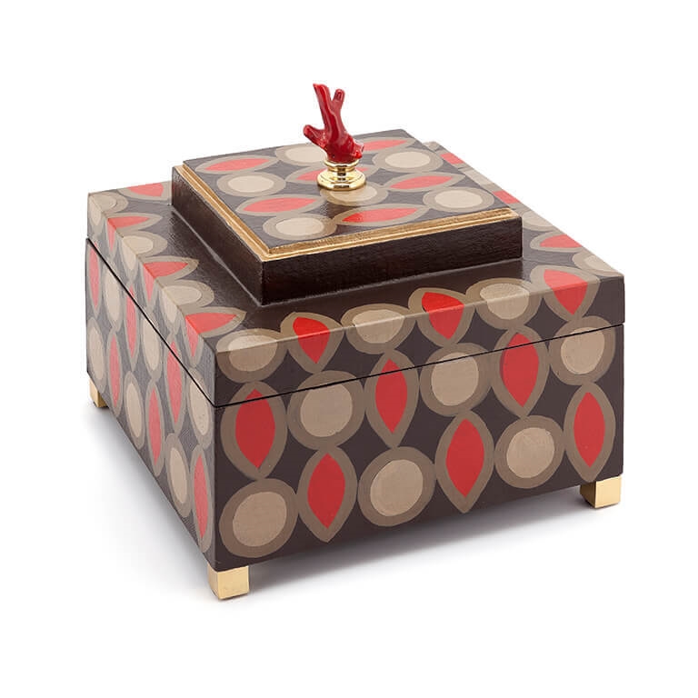 600579-37 ABHIKA КОРОБКА KRIZIA '70 HAZELNUT 