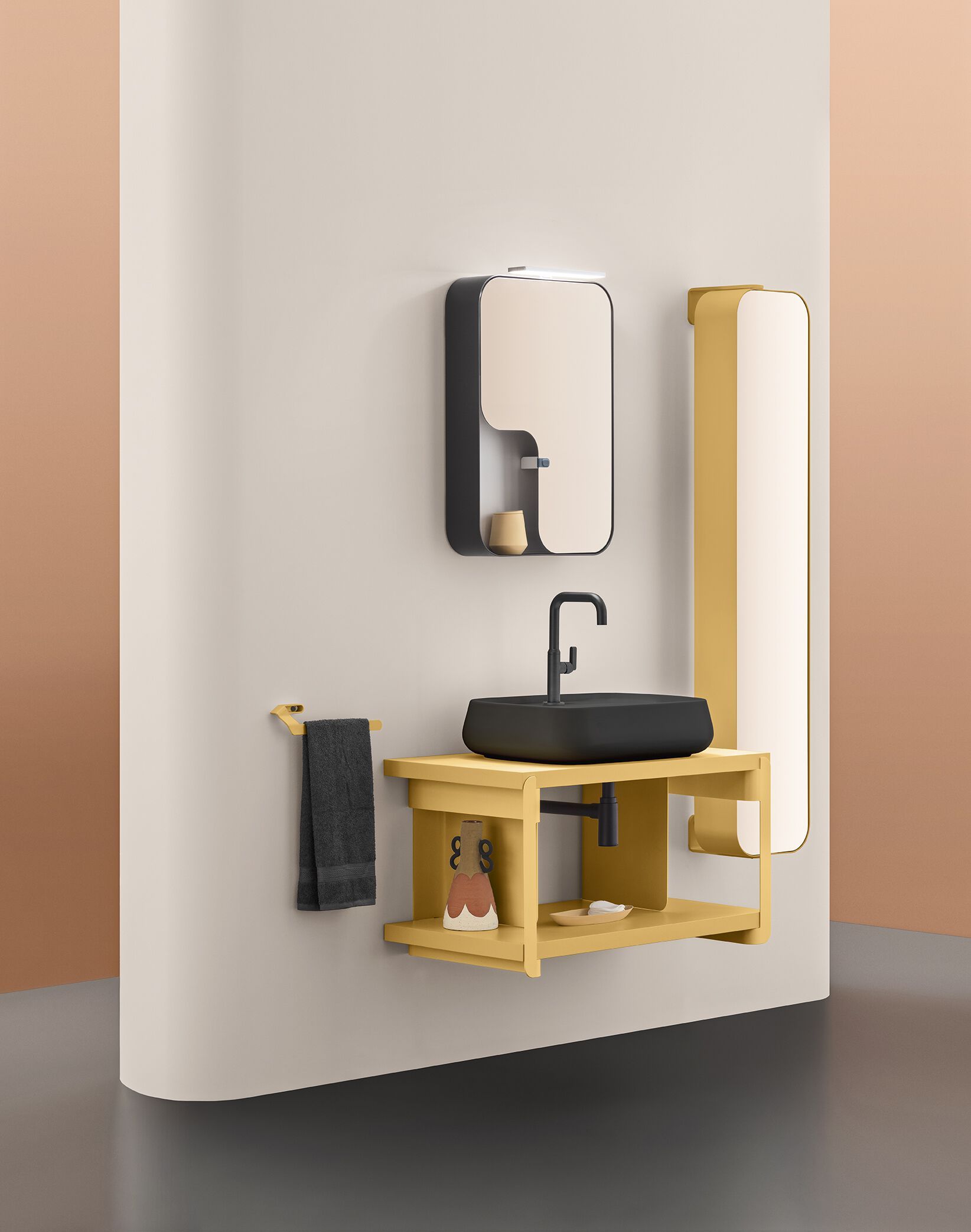 Подвесной умывальник с ящиками ARBLU Тюльпан ARCH-00048149 - Вид №1