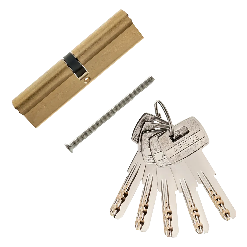 Цилиндр Apecs SM-120-G, 60x60 мм, ключ/ключ, цвет золото ЦИЛИНДР APECS SM-120-G КЛЮЧ-КЛЮЧ STLM-2059172 - Вид №1