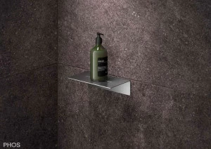 DA200K Клееная душевая полка, длина 20 x глубина 12 см, шлифованная вручную PHOS