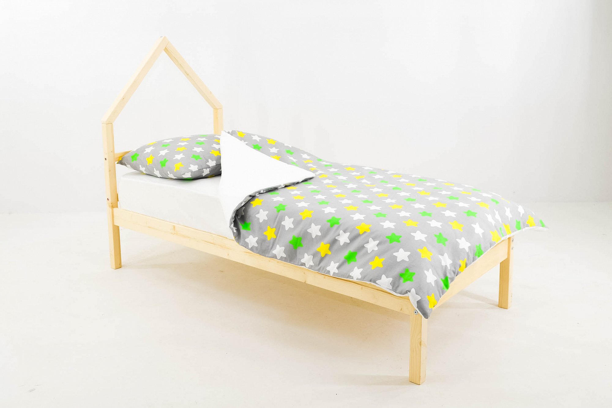 Детская кровать-домик мини Svogen натуральная БЕЛЬМАРКО  326834 Бежевый Santreyd  - Вид №2