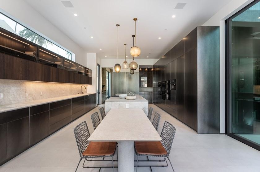 TM Italia Cucine Линейная кухня с двухтактным открыванием с островом T30 sun-id-1357884 - Вид №1