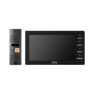 90600994 Комплект видеодомофона DP1701 S B 7" цвет черный STLM-0301308 CTV
