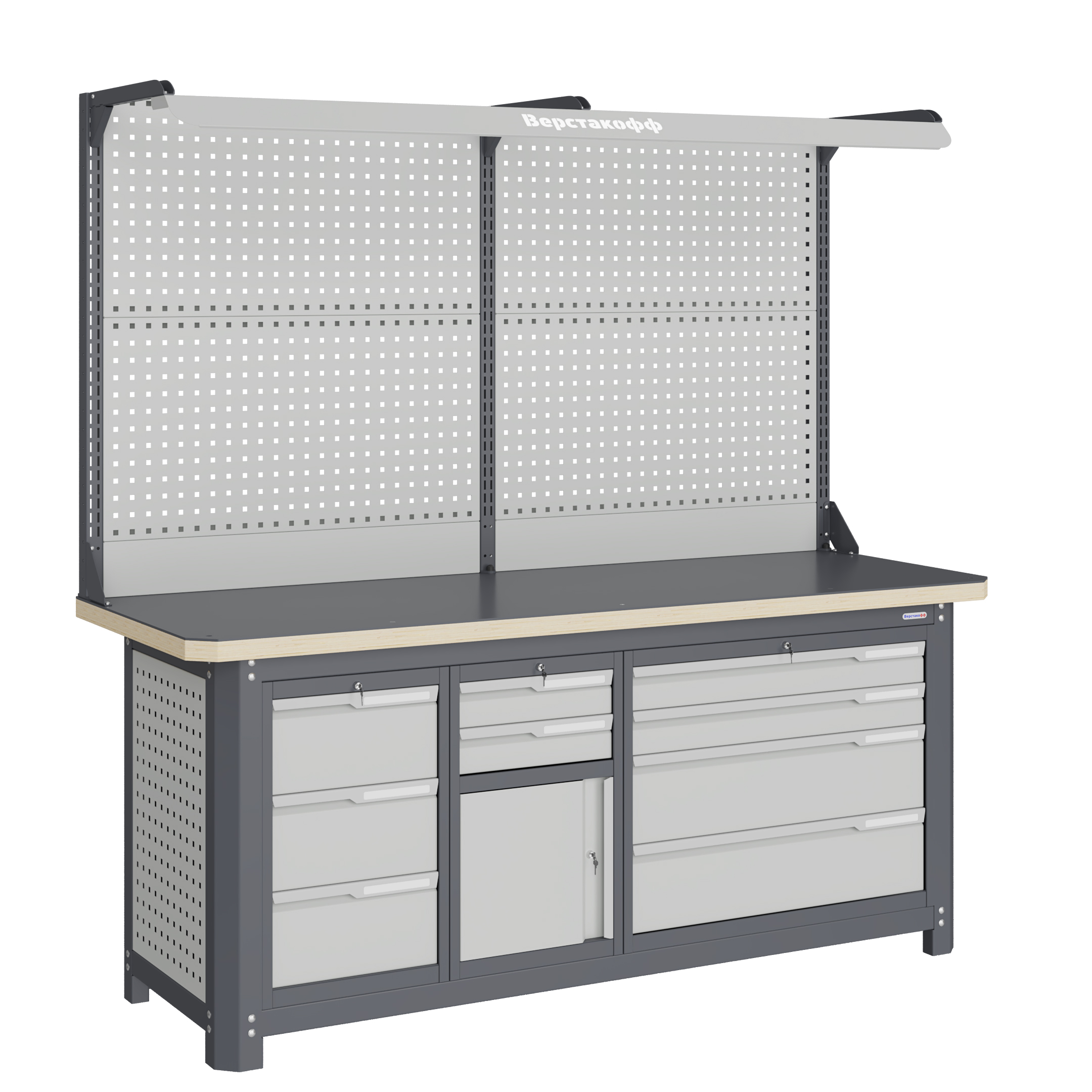 Модульный верстак MCN 2052.S39L4-2F Верстакофф 111162