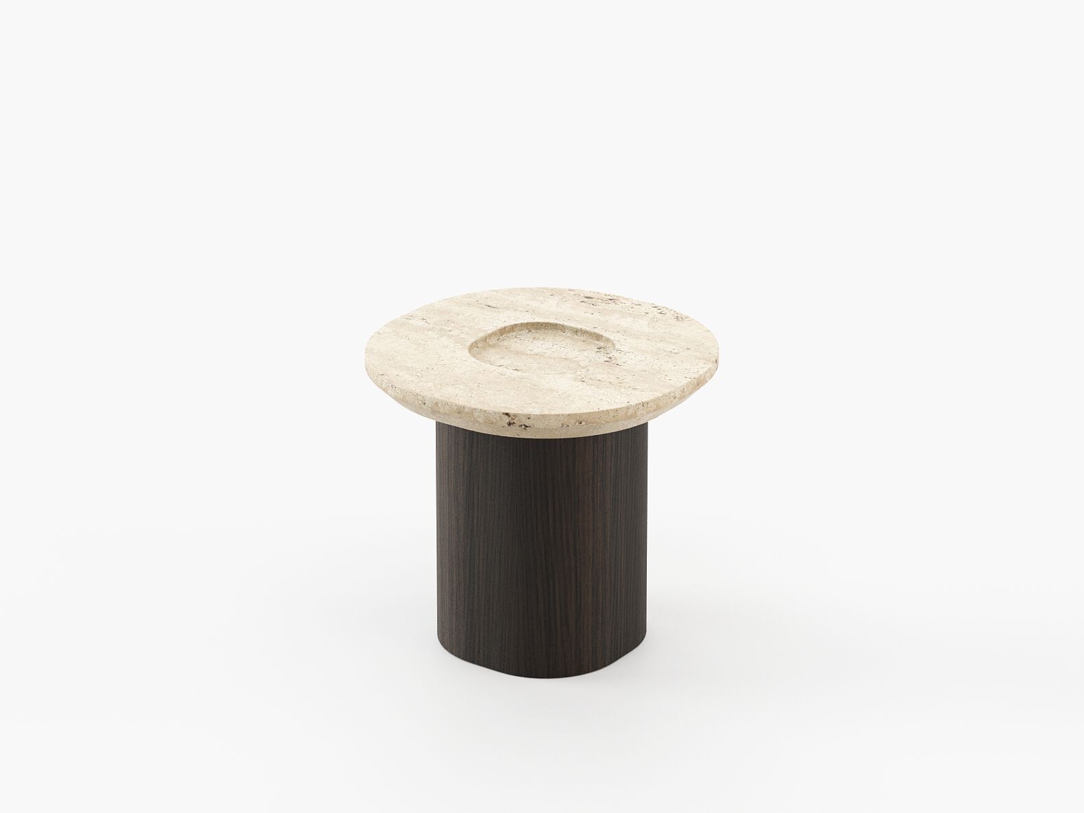 Квадратный журнальный столик из травертина Laskasas Essence ARCH-00100236 - Вид №8