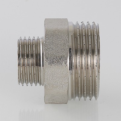VTr.580.N.0504 Фитинг резьбовой – ниппель переходной Valtec 3/4" х 1/2"  - Вид №13