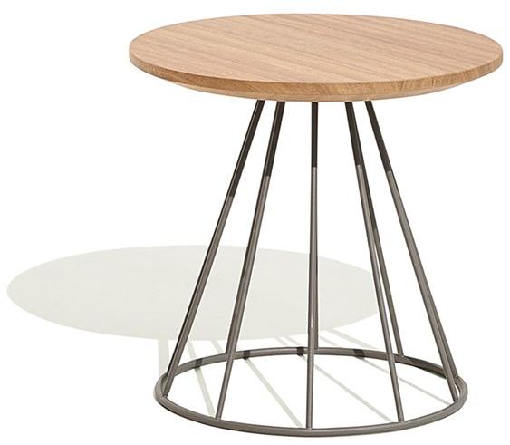 Bivaq Садовый журнальный столик из алюминия и дерева Illa sun-id-1452803 - Вид №2