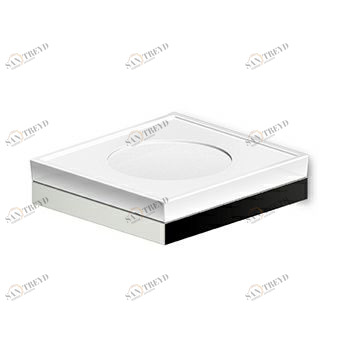 ZAD710 Настенный мыльница с блюдцем из матового стекла. Zucchetti Nude 