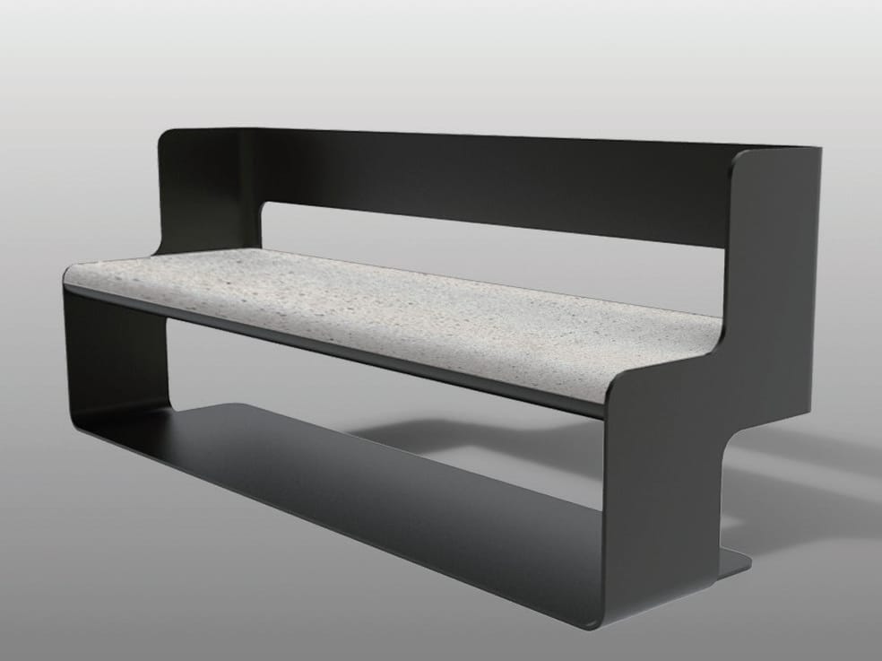 Скамья со спинкой Viscio Urban Design SLALOM A ARCH-00110938 - Вид №1