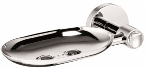 H9700/07CRС Sanibano Sahara, настенная металлическая мыльница, цвет хром-кристаллы Swarovski crystal