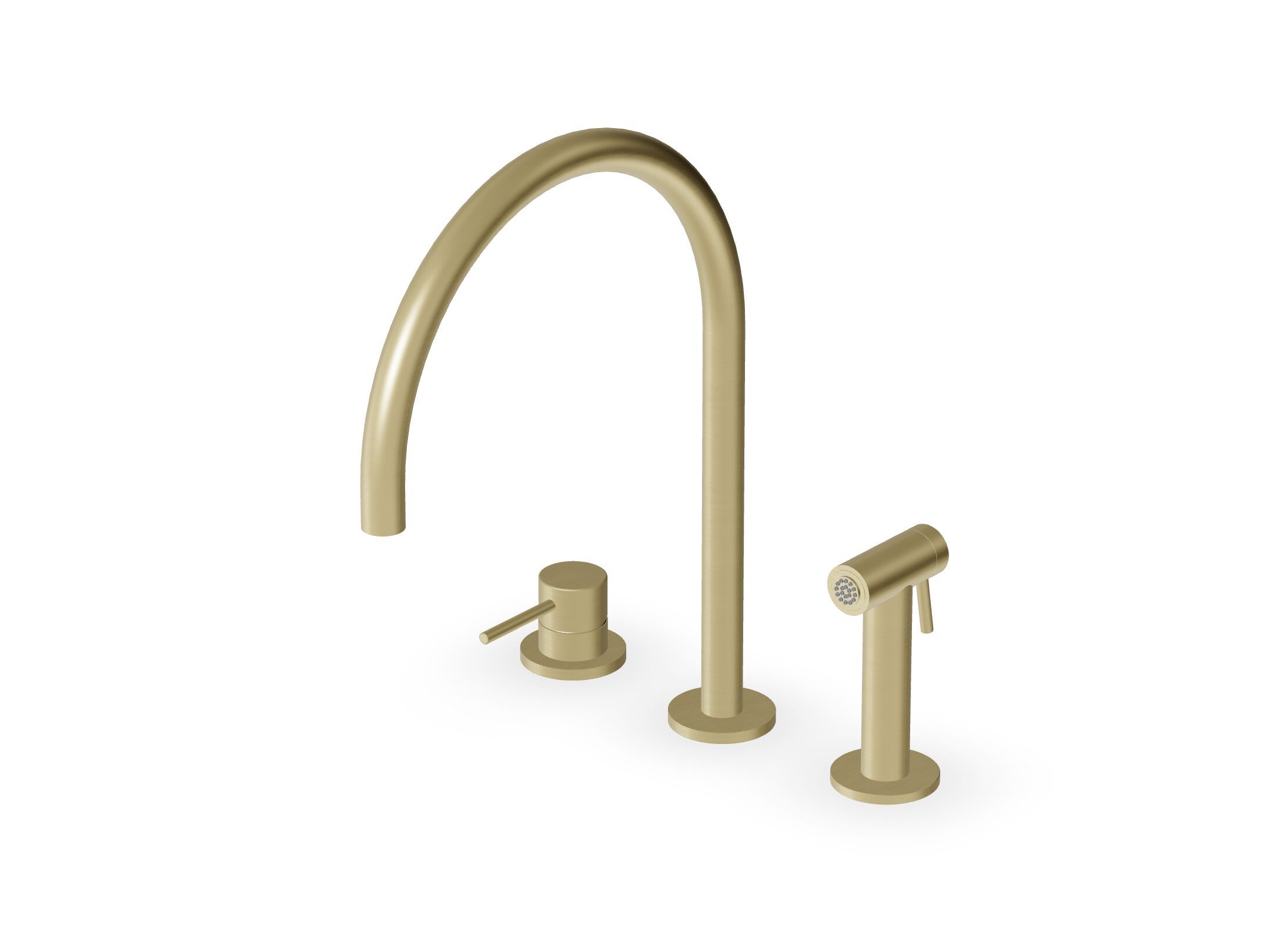 Смеситель для кухни из нержавеющей стали с поворотным изливом Zucchetti ZHK441 ARCH-00087156 - Вид №1