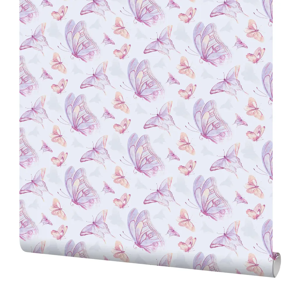 Обои флизелиновые Erismann Бабочки розовые 1.06 м ЭР60670-05 STLM-2162908 - Вид №1