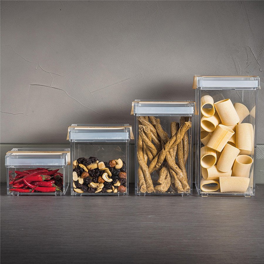 Банка с крышкой бежевая Click&Fresh XL GUZZINI  00-3871111 Бежевый  - Вид №2