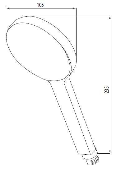 ACS55094 Ручной душ M&Z Radius Santreyd - Вид №1