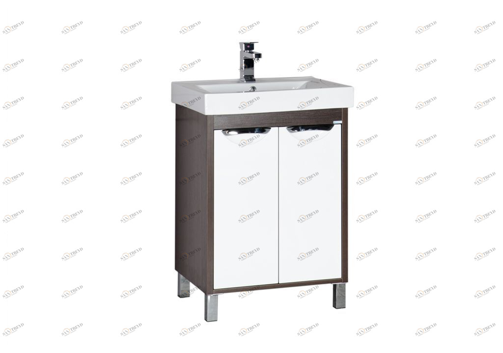 Тумба под раковину Aquanet Гретта 60 венге (2 дверцы) sun-id-271716