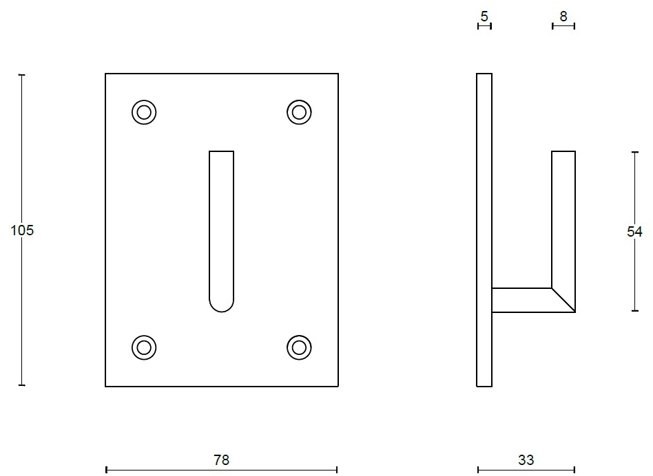 Formani Настенный крючок из нержавеющей стали One Pb90/105/140 - Вид №4