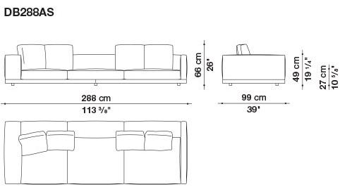 B&B Italia Кожаный диван Dock sun-id-1441060 - Вид №90