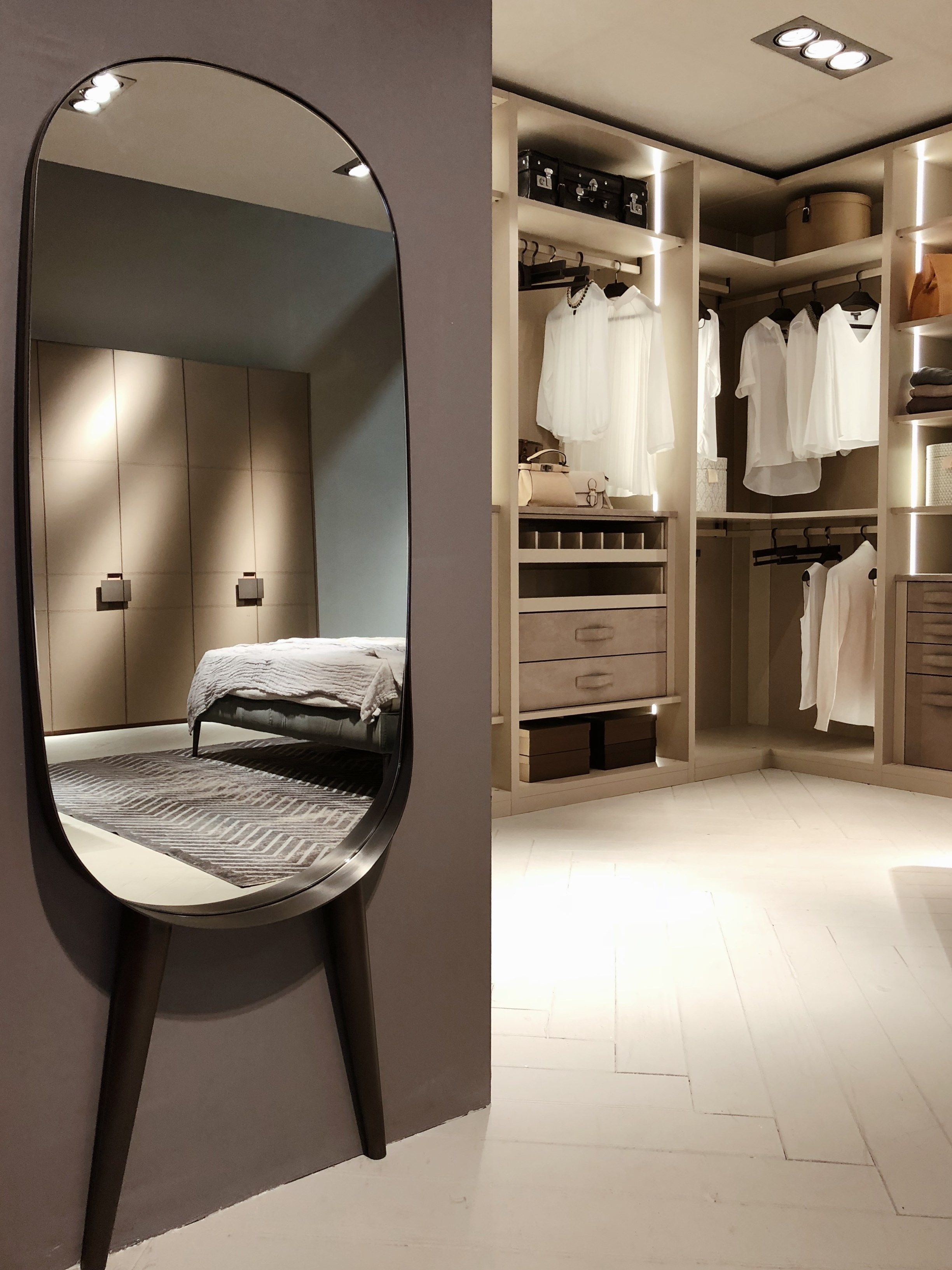 Овальное напольное зеркало в рамке EmmeBi ANJA ARCH-00078290 - Вид №2