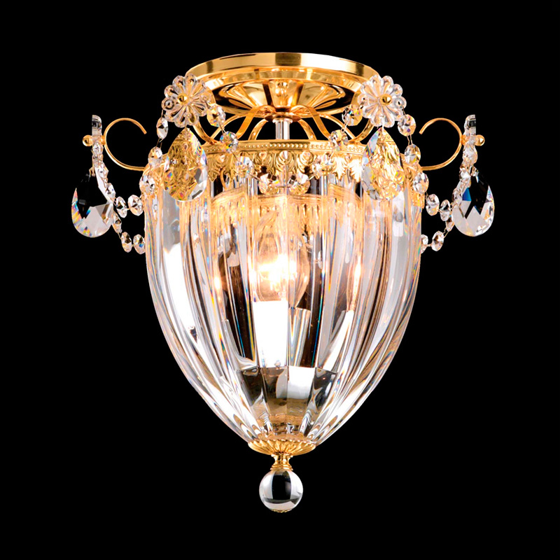 Люстра хрустальная 30х27 см золотая Bagatelle 1242-211 SCHONBEK ДИЗАЙНЕРСКИЕ 00-3882393 Золото;прозрачный  - Вид №1