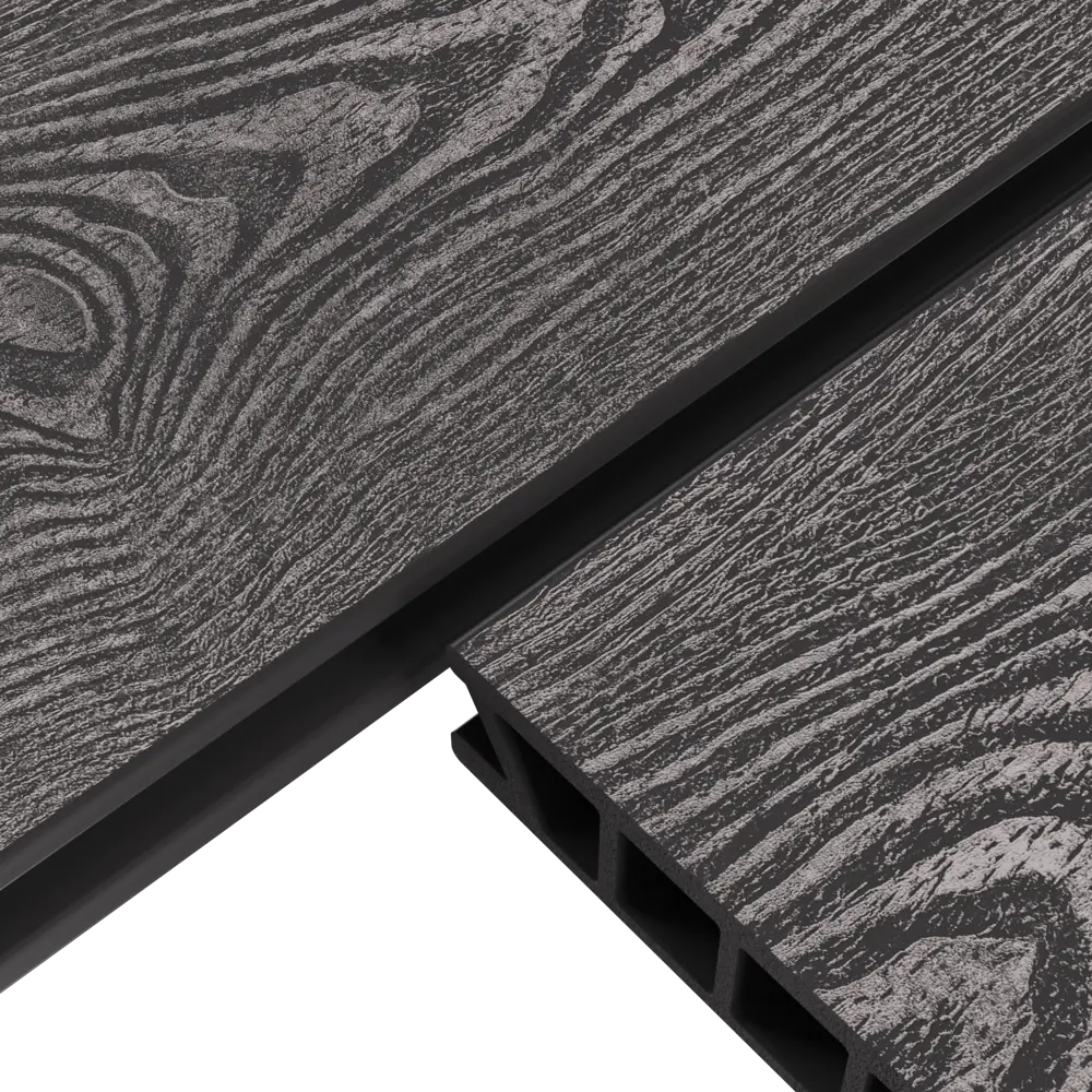 Террасная доска ДПК Holzhof Classic цвет Антрацит 4000x153x28 мм 0.612 м² STLM-2062764 - Вид №1