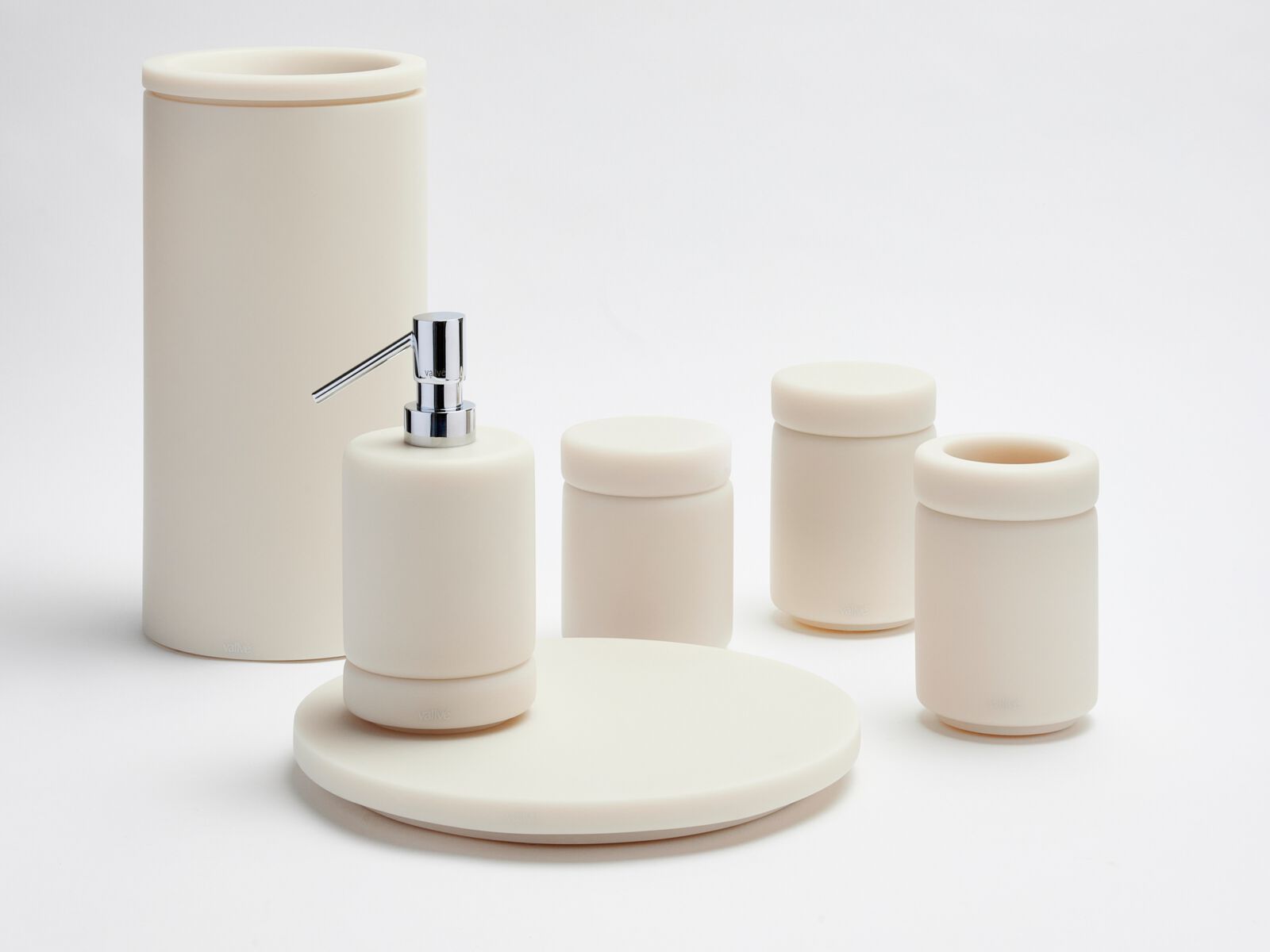 Держатель для хлопковых палочек из смолы с крышкой Vallvé LUNA ARCH-00126859 - Вид №2