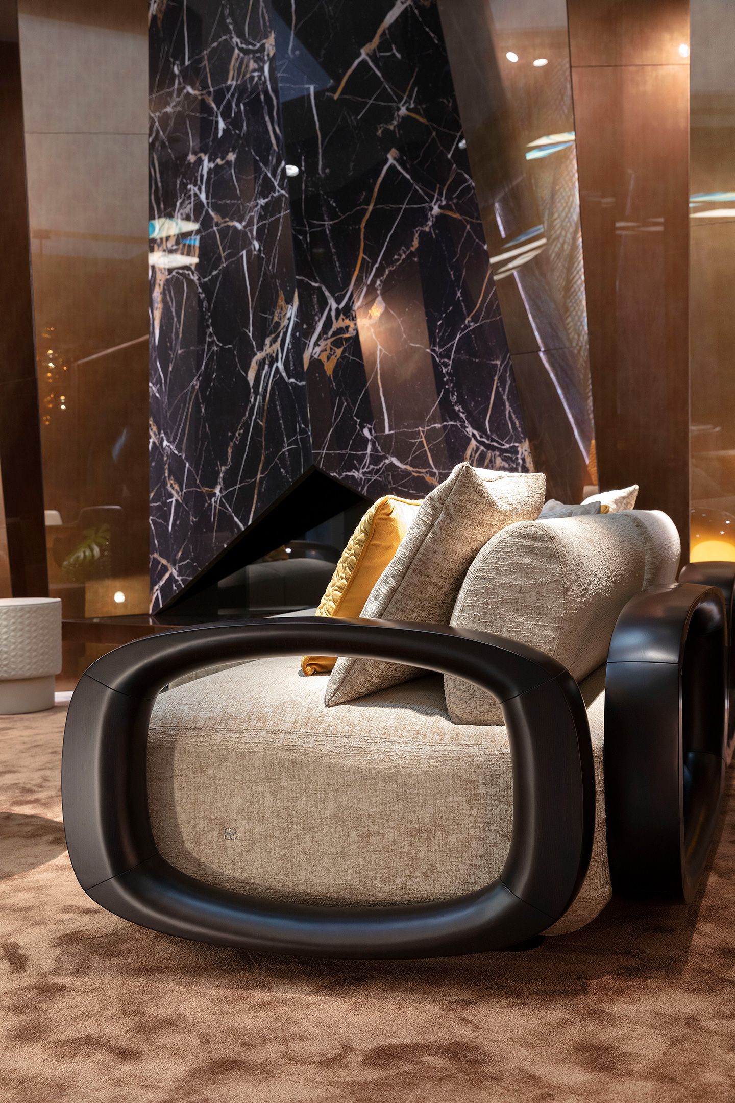 Тканевый диван с полуостровом Sicis LIBERTI ARCH-00107173 - Вид №4