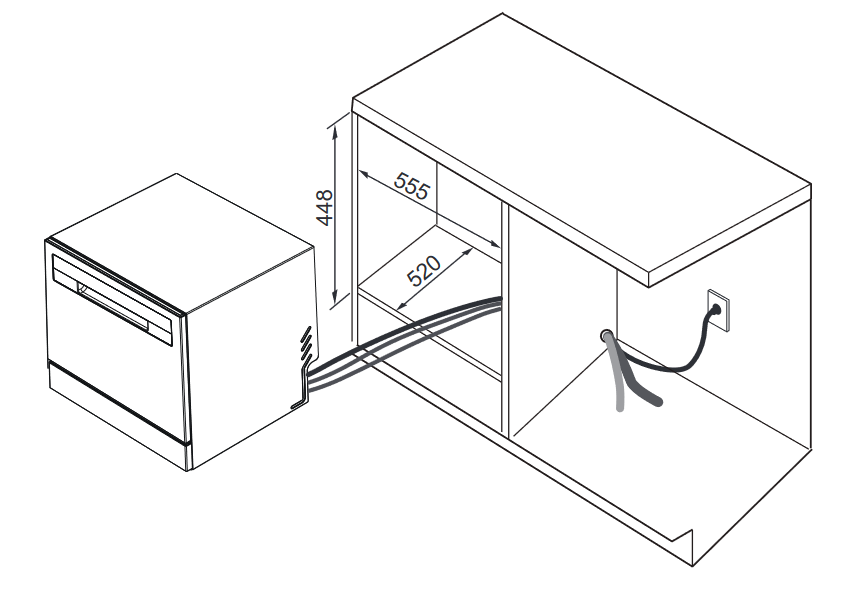 9112539 Посудомоечная машина Candy CP 6F51LW-08 белый STDN-0012625 - Вид №14