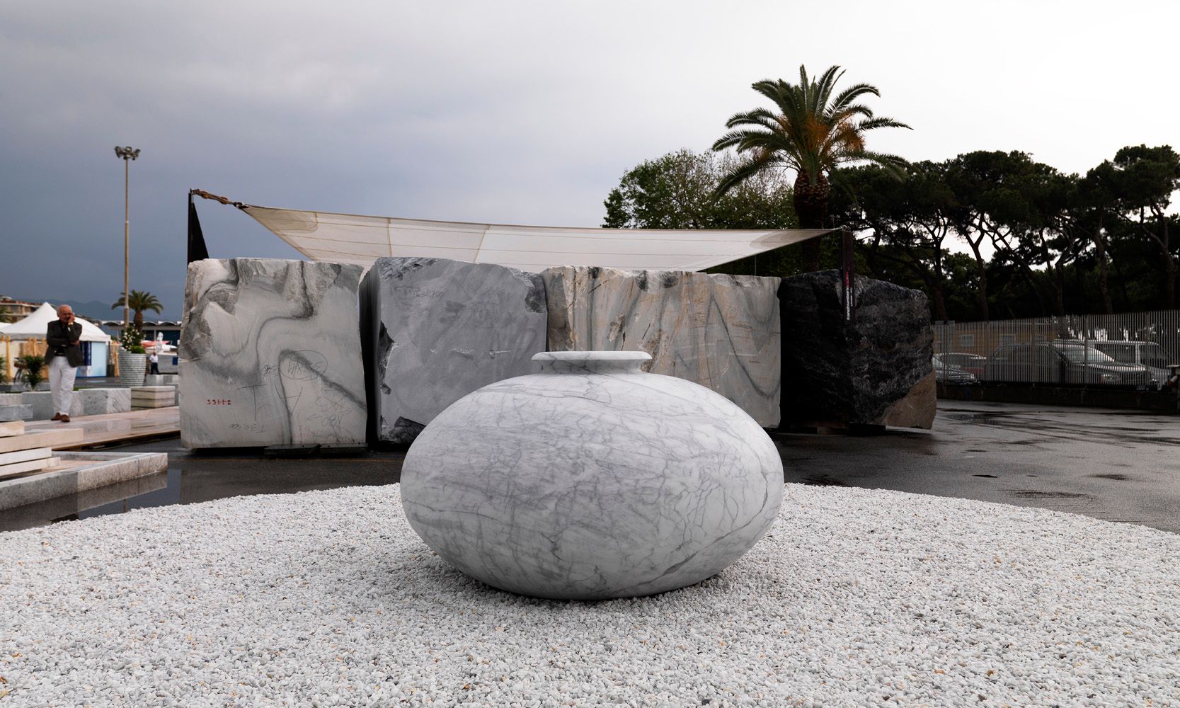 Мраморный плантатор FranchiUmbertoMarmi TJANDI ARCH-00010876 - Вид №2