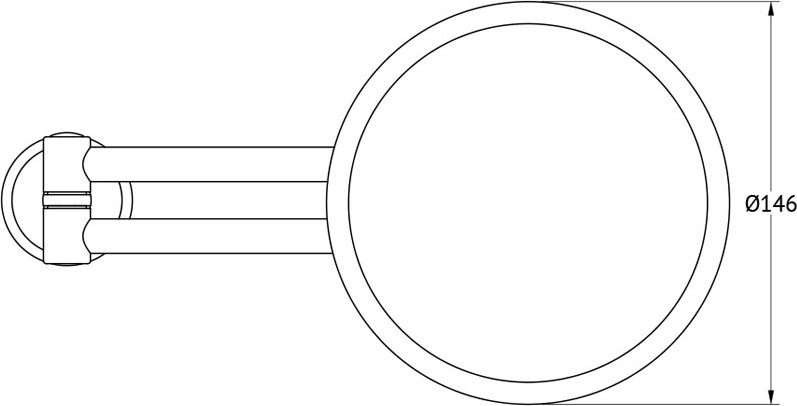 VIZ 020 Косметическое зеркало x2,5 FBS Vizovice - Вид №1