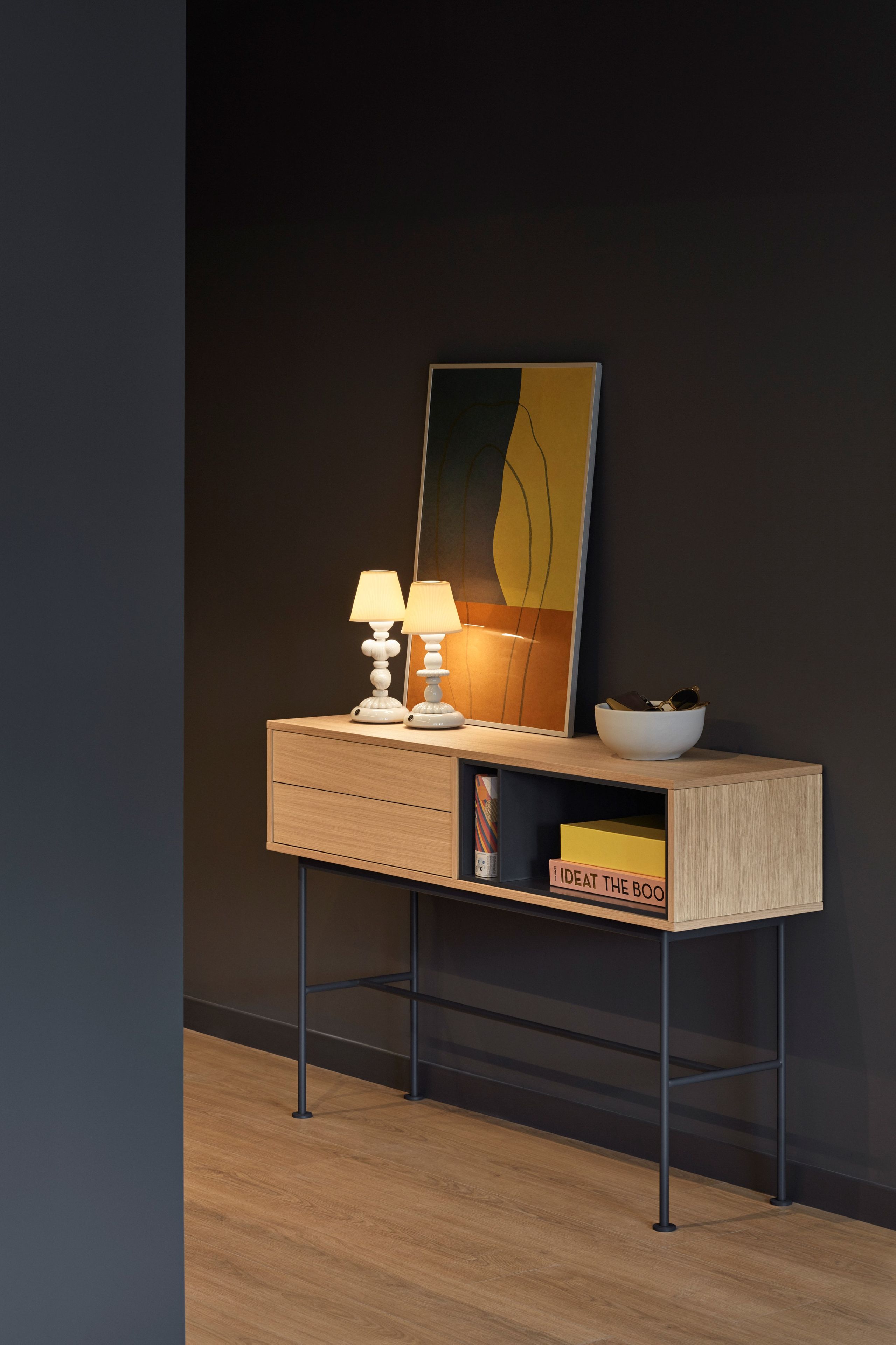 Консоль из шпона и МДФ с ящиками TEULAT Yoko ARCH-00028056 - Вид №10