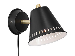 Регулируемая металлическая настенная лампа