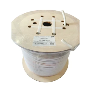 Провод Промэко ПВС 2x1.5 1 м ГОСТ цвет белый 82912080 STLM-2149717