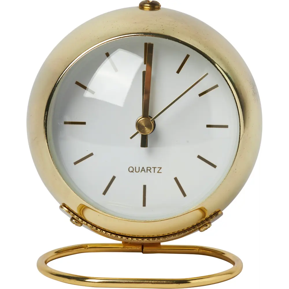 Часы настольные круглые металл цвет золотой бесшумные ø8 см Santreyd STLM-2186390 - Вид №2