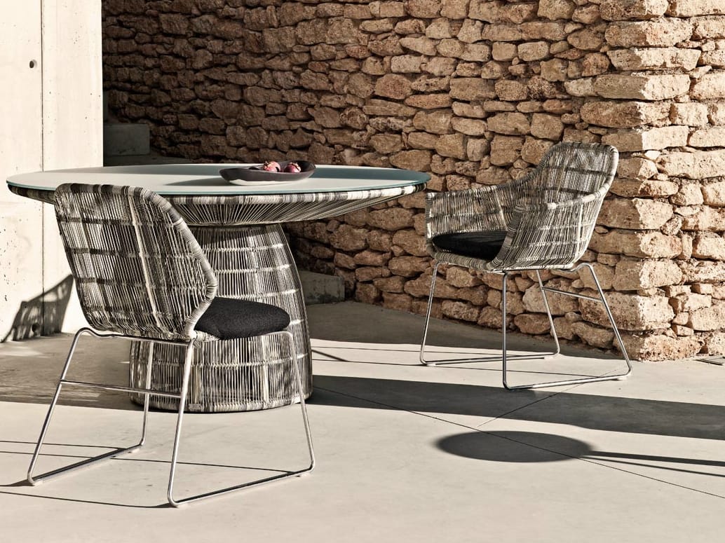 Поли сани сад стул с подлокотниками B&B Italia Outdoor кринолин ARCH-00010741 - Вид №1