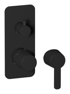 Встроенный смеситель для душа с двухходовым дивертером WE ARE IB aa323np_23 Matt Black TAAAC